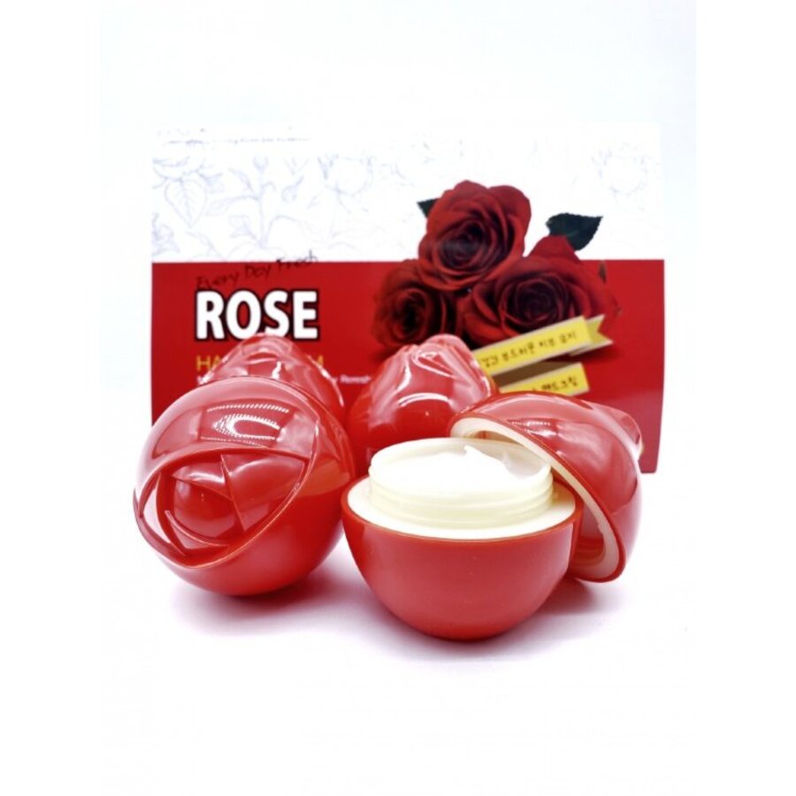 3W CLINIC Rose Hand Cream, 30гр.*6шт. Набор кремов для рук с розой
