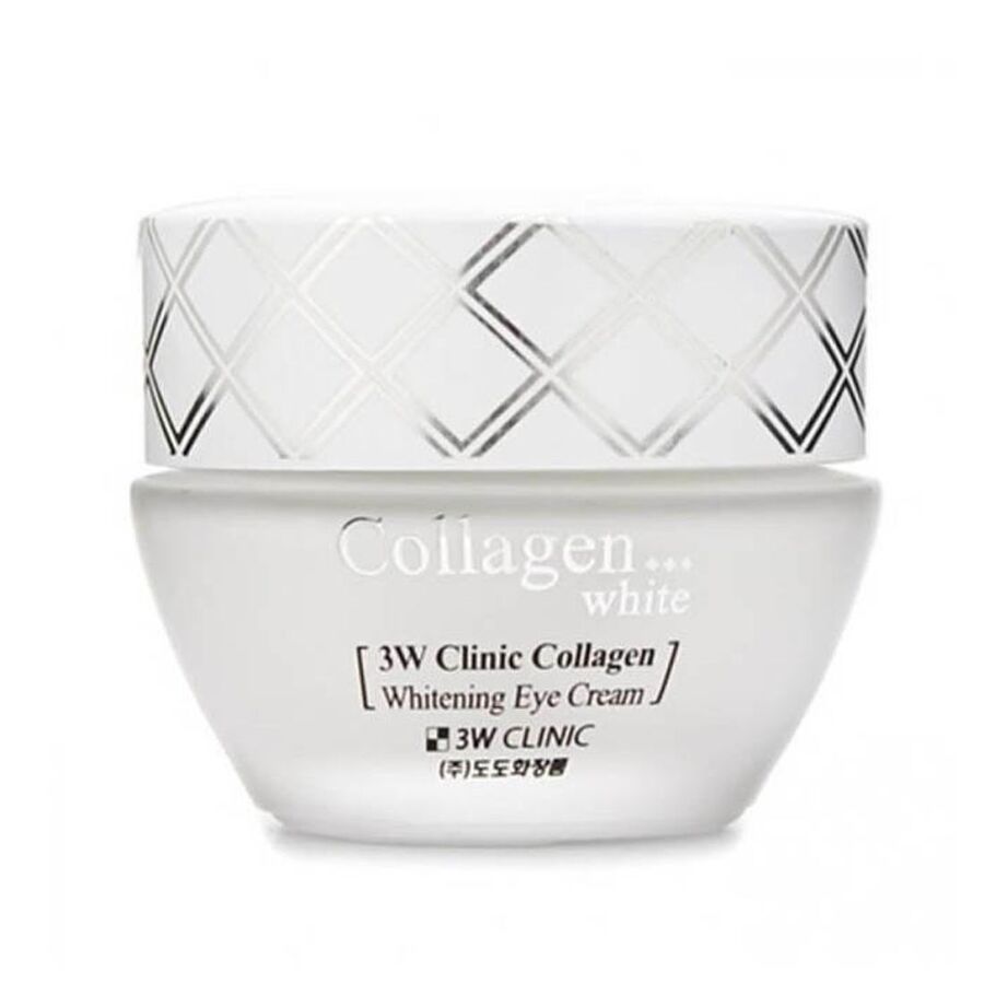 3W CLINIC Collagen Whitening Eye Cream, 35мл. Крем для век осветляющий с коллагеном