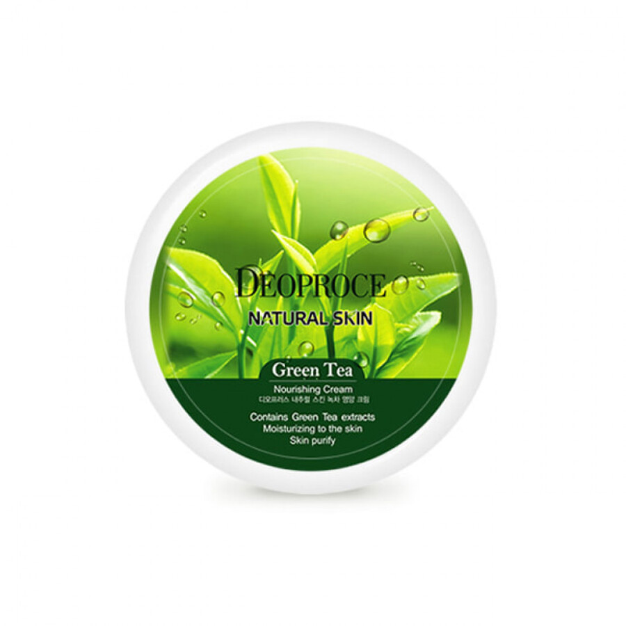 DEOPROCE Natural Skin Greentea Nourishing Cream, 100гр. Крем для тела питательный с зеленым чаем