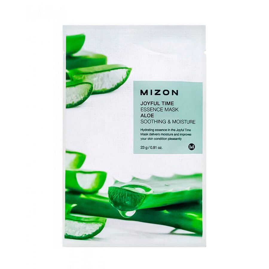 MIZON Joyful Time Essence Mask Aloe, 23гр. Маска для лица тканевая увлажняющая с экстрактом сока алоэ
