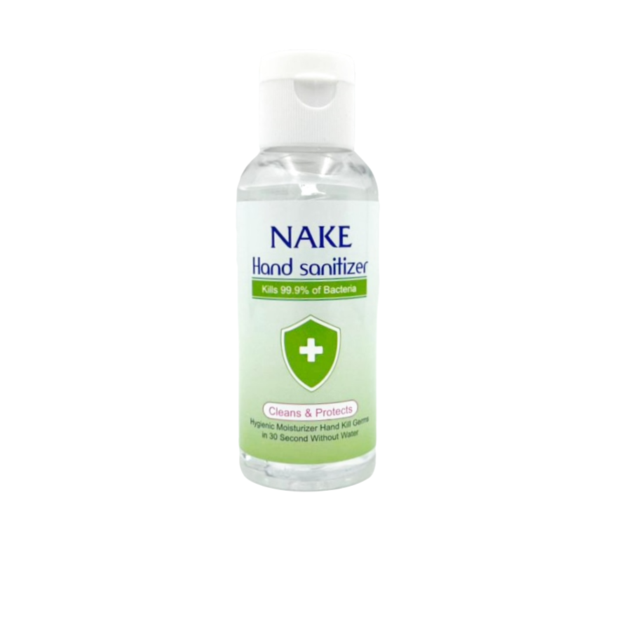 NAKE Hand Sanitizer With Moistunrizere, 100мл. Гель для рук антисептический с витамином E