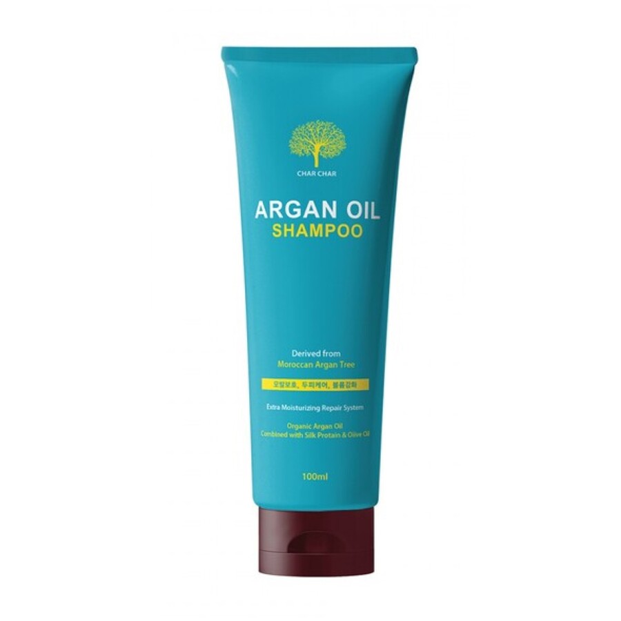 CHAR CHAR Argan Oil Shampoo, 100мл. Шампунь для волос восстанавливающий с аргановым маслом