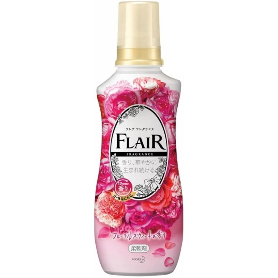 KAO Flair Fragrance Floral, 540мл. Кондиционер для белья смягчающий с цветочно-фруктовым ароматом