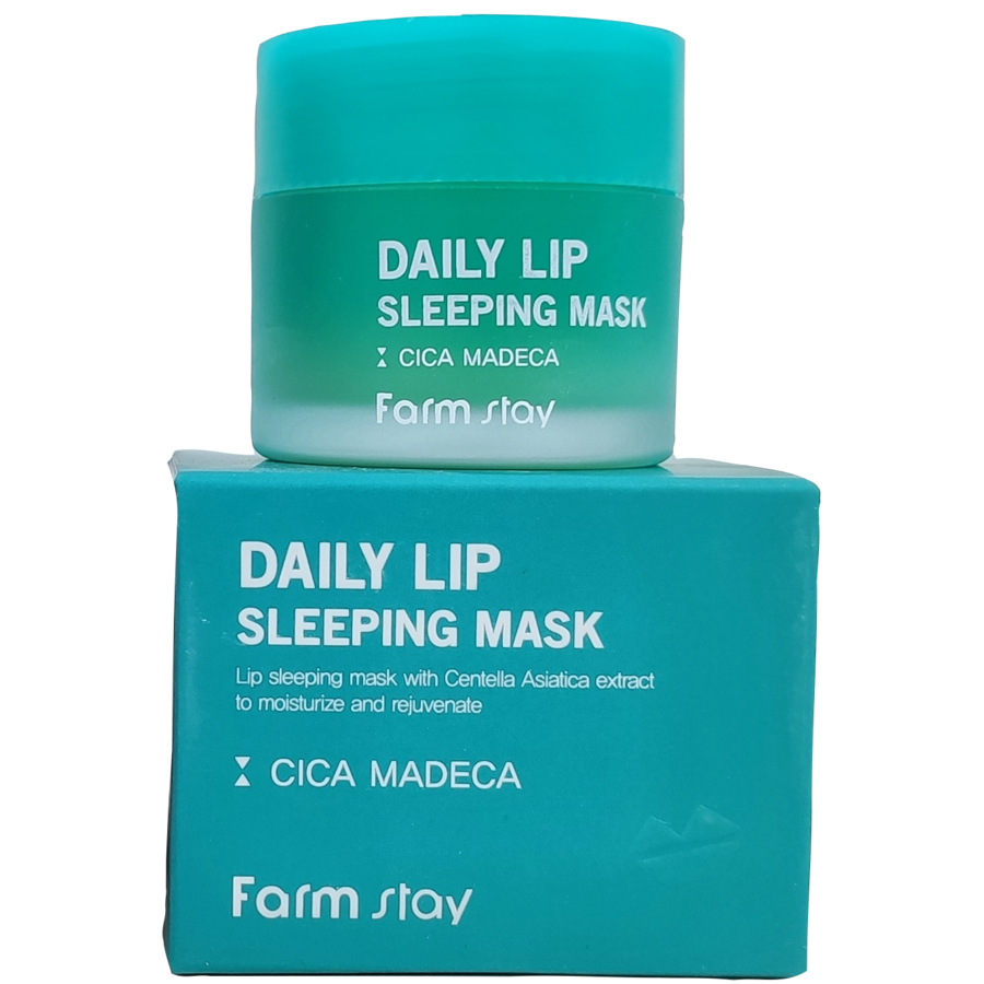 FARMSTAY Daily Lip Sleeping Mask Cica, 20гр. Маска для губ ночная с центеллой