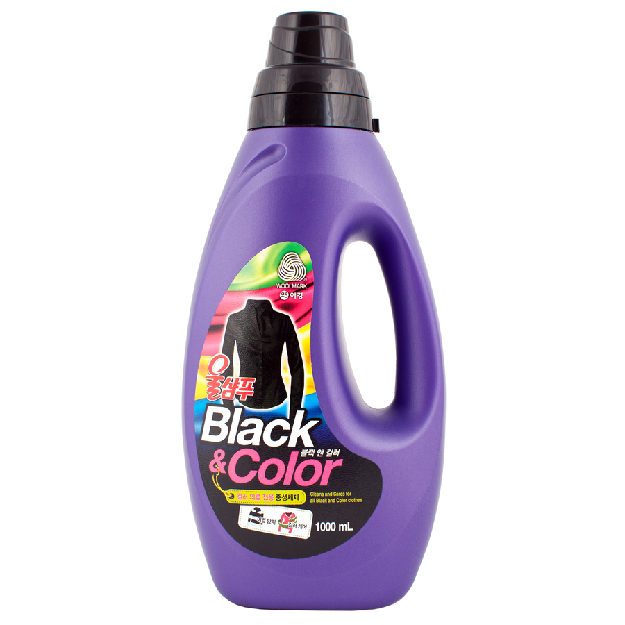 KERASYS Wool Shampoo Black&Color, 1000мл. Средство для стирки черного и цветного белья