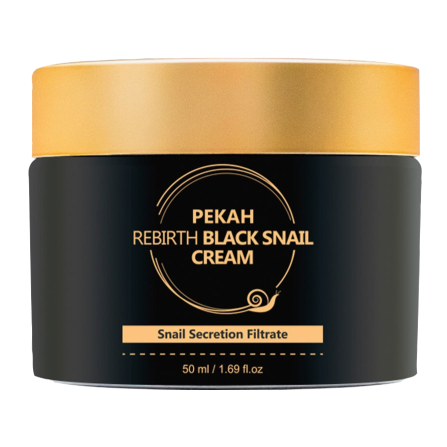 PEKAH Rebirth Black Snail Cream, 50мл. Крем для лица омолаживающий с муцином черной улитки и пептидами