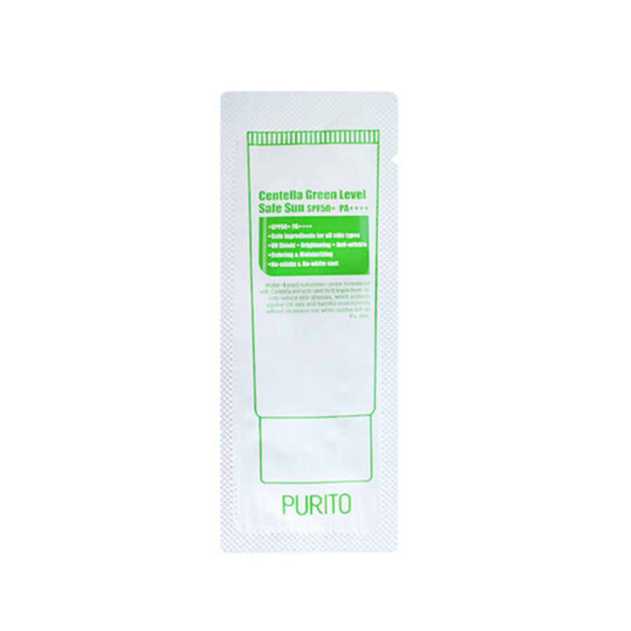 PURITO Centella Level Unscented Sun SPF50+ PA++++ Пробник крема для лица солнцезащитного с центеллой