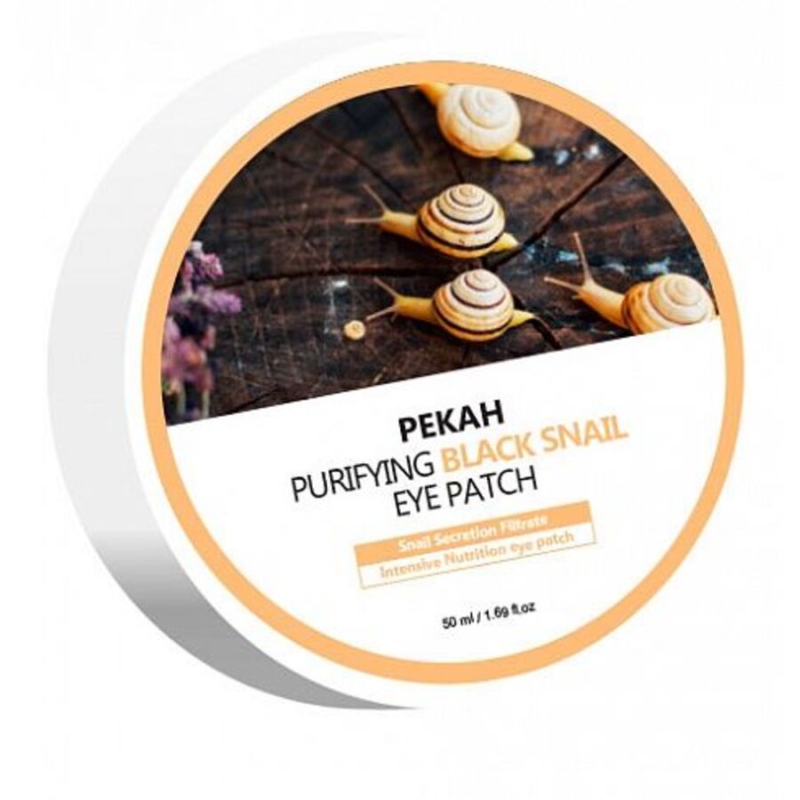 PEKAH Purifying Black Snail Eye Patch Pekah, 60шт. Патчи для глаз гидрогелевые антивозрастные с муцином черной улитки