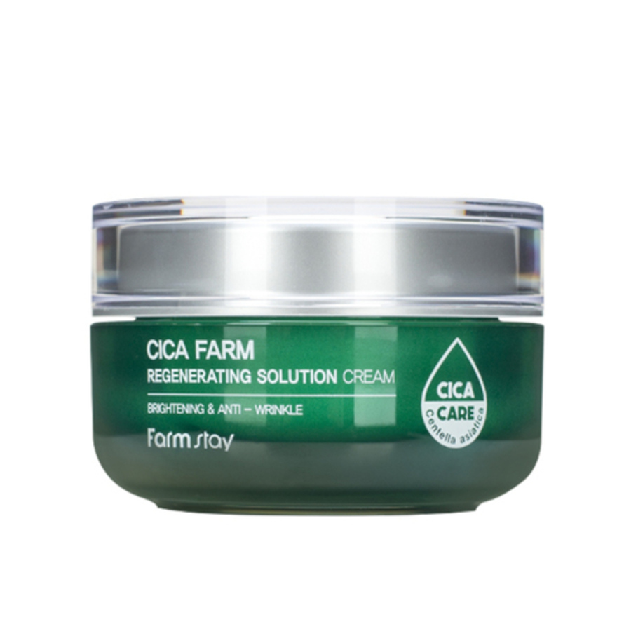 FARMSTAY FarmStay Cica Farm Regenerating Solution Cream, 50мл Крем для лица восстанавливливающий с центеллой азиатской