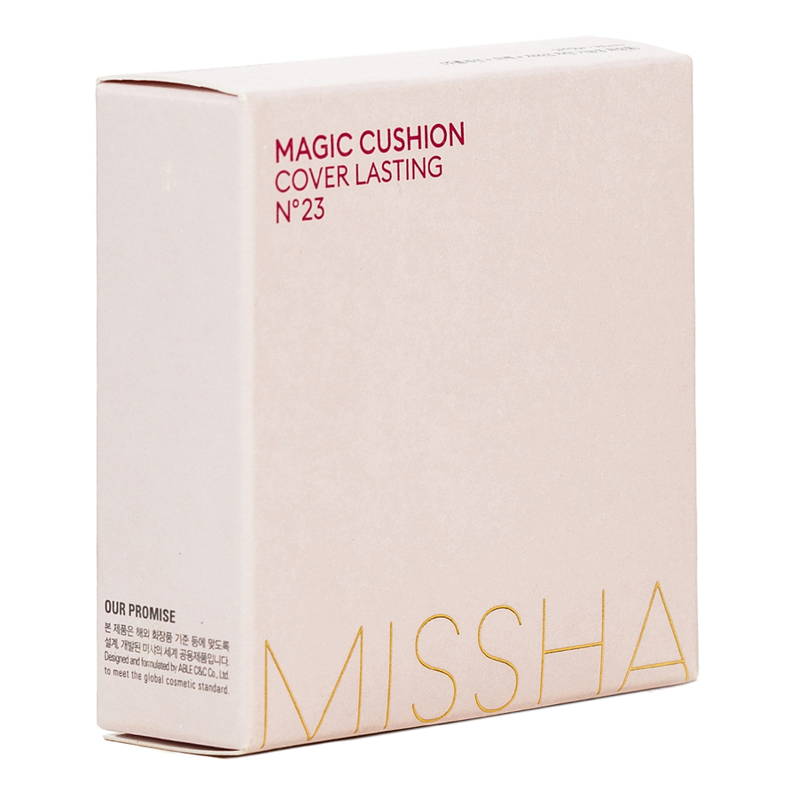 MISSHA Magic Cushion Cover Lasting SPF50+/PA+++,15гр. Missha Крем-кушон тональный для безупречной кожи #23тон