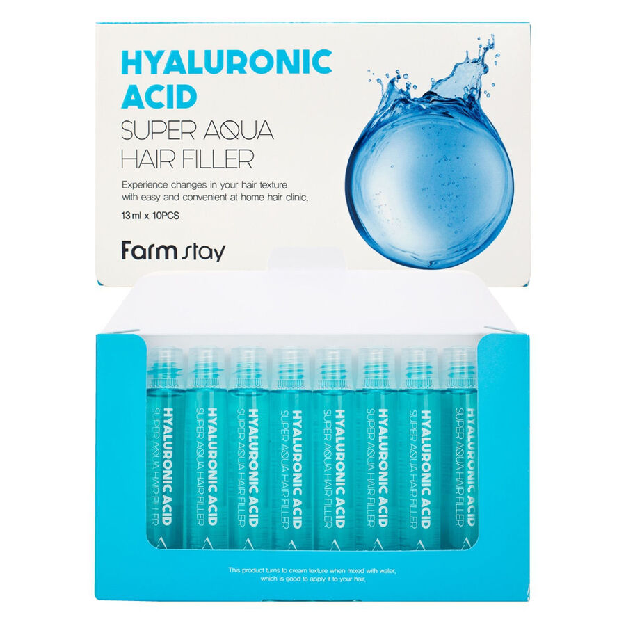 FARMSTAY Hyaluronic Acid Super Aqua Hair Filler, 1шт. Филлер для сухих волос с гиалуроновой кислотой