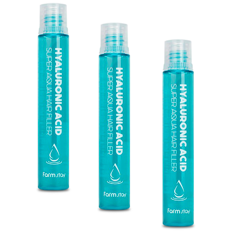 FARMSTAY Hyaluronic Acid Super Aqua Hair Filler, 1шт. Филлер для сухих волос с гиалуроновой кислотой