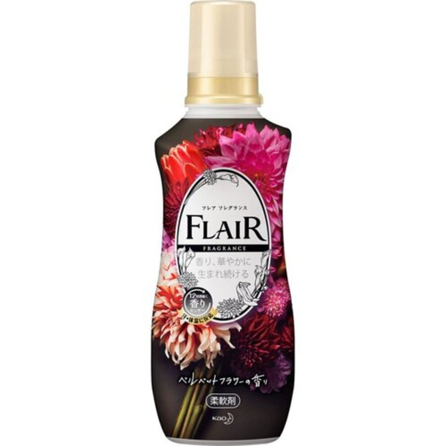 KAO Flair Fragrance Velvet, 540мл. Кондиционер для белья смягчающий с цветочным ароматом