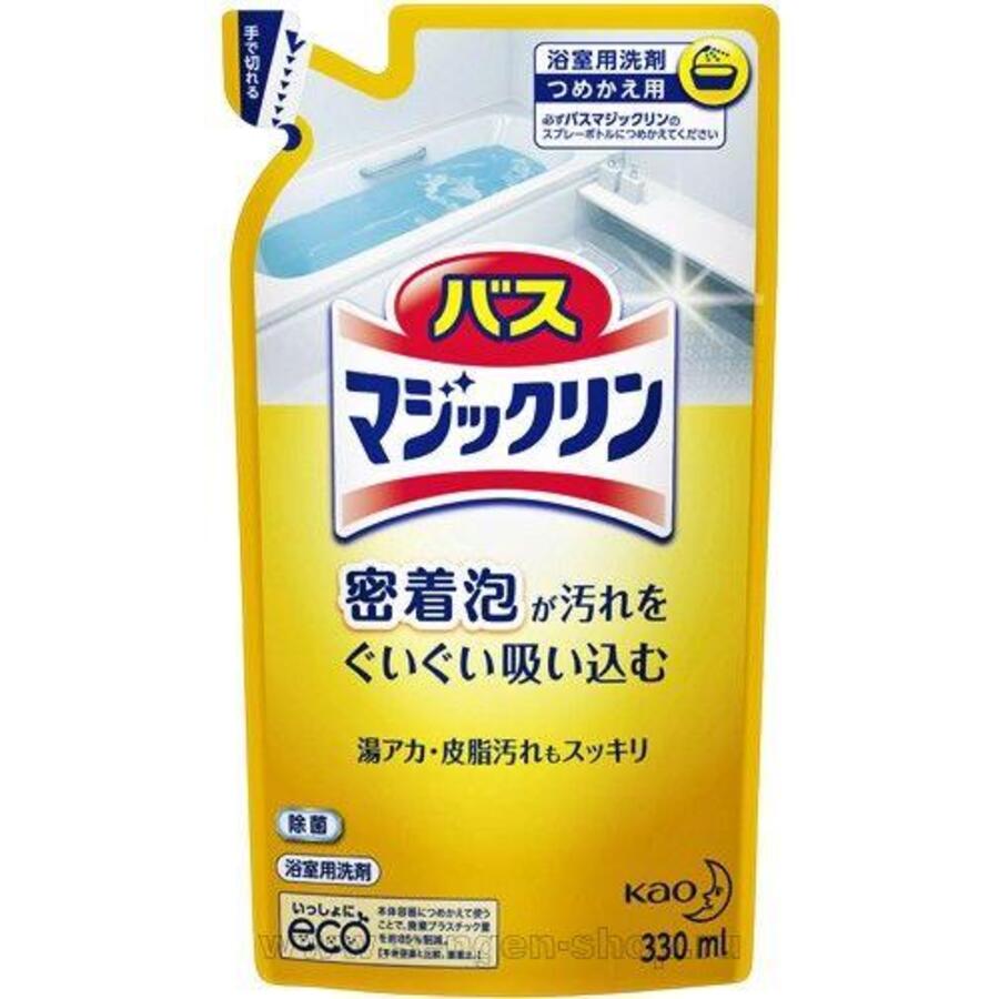 KAO Bath Magiclean Bubble Spray, сменная упаковка, 330мл. Спрей-пенка для ванны с ароматом лимона