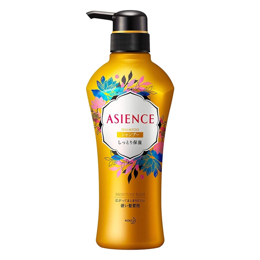 KAO Asience Moisturizing Type Shampoo, 450мл. Шампунь для волос увлажняющий с медом