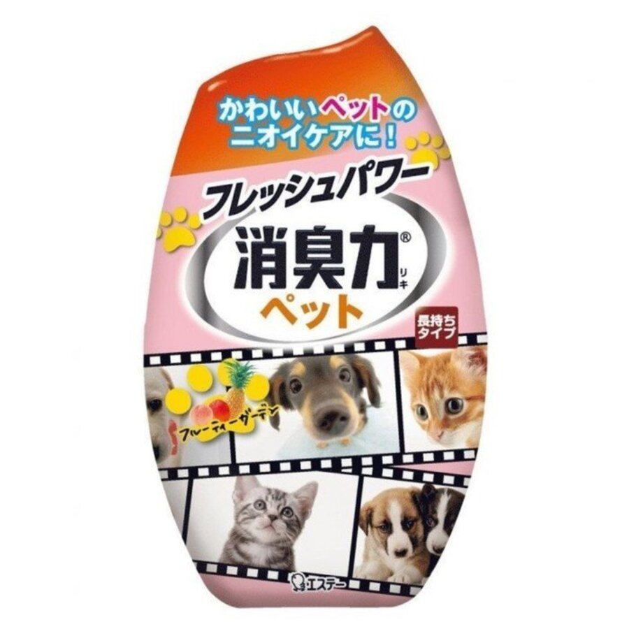 ST Shoushuuriki, 400мл. Дезодорант для дома жидкий против запаха домашних животных с ароматом фруктового сада