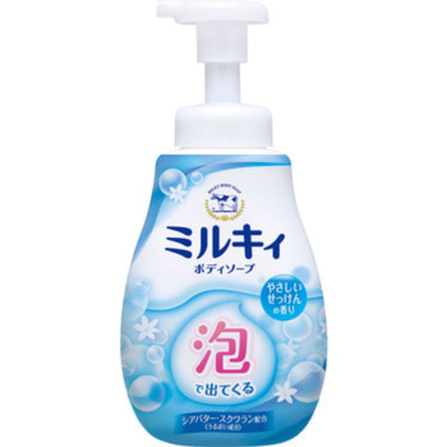 COW Milky Foam Gentle Soap, 600мл. Мыло-пенка для тела и рук увлажняющее с ароматом цветочного мыла