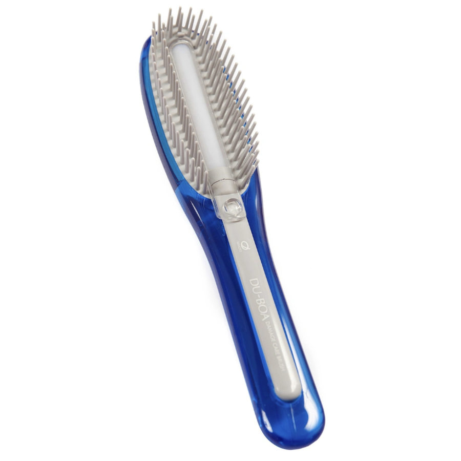 IKEMOTO Damage Care Brush, 1шт. Щётка для поврежденных волос с силиконовым стержнем, голубая