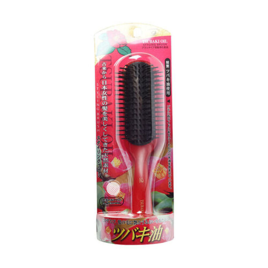 IKEMOTO Tsubaki Oil Styling Hair Brush, 1шт. Щетка для укладки волос с маслом камелии