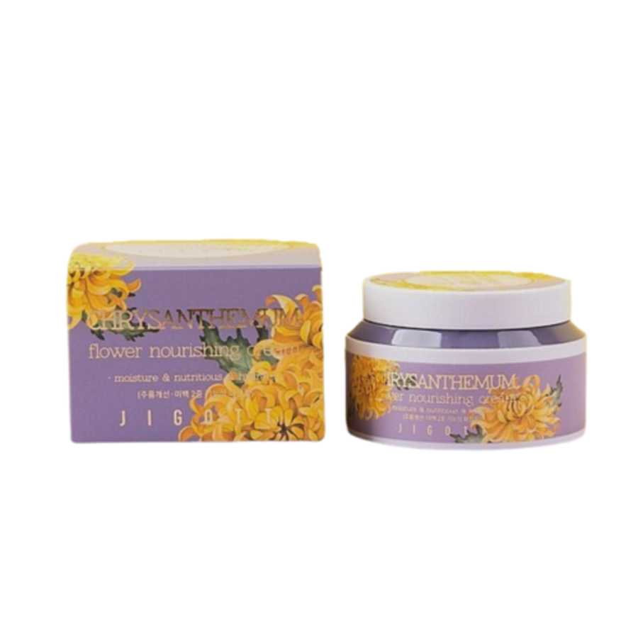 JIGOTT Chrysanthemum Flower Nourishing Cream, 100мл. Крем для лица питательный с экстрактом хризантемы