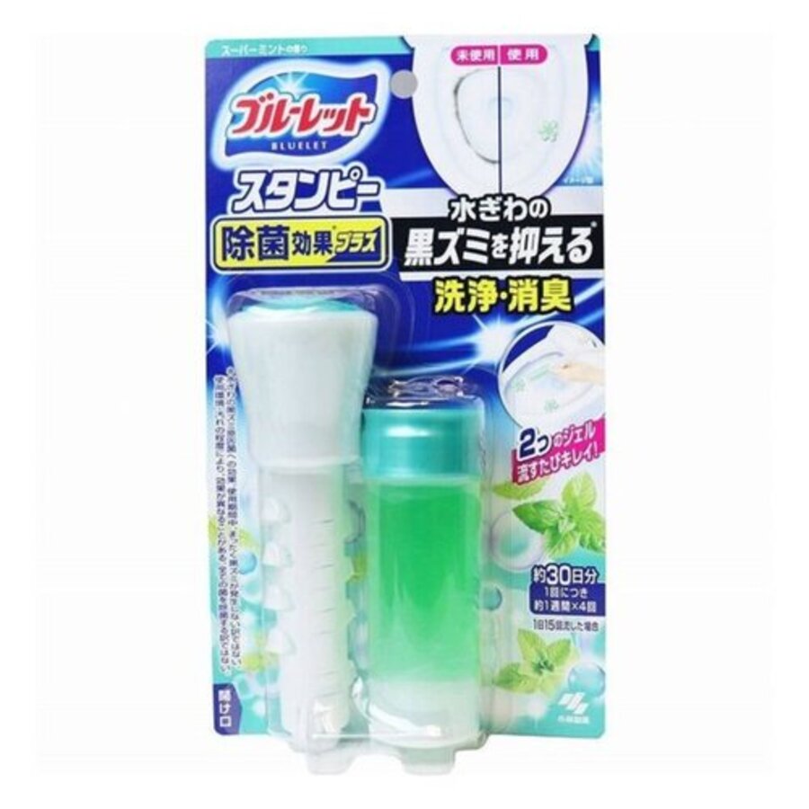 KOBAYASHI Bluelet Stampy Super Mint, 28гр. Очиститель-цветок для туалетов с ароматом мяты