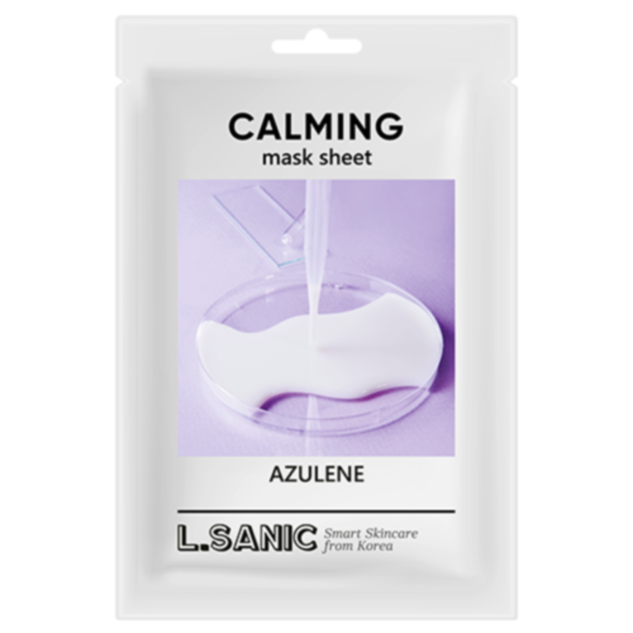 L'SANIC Azulene Calming Mask Sheet, 25мл. Маска для лица тканевая с азулен