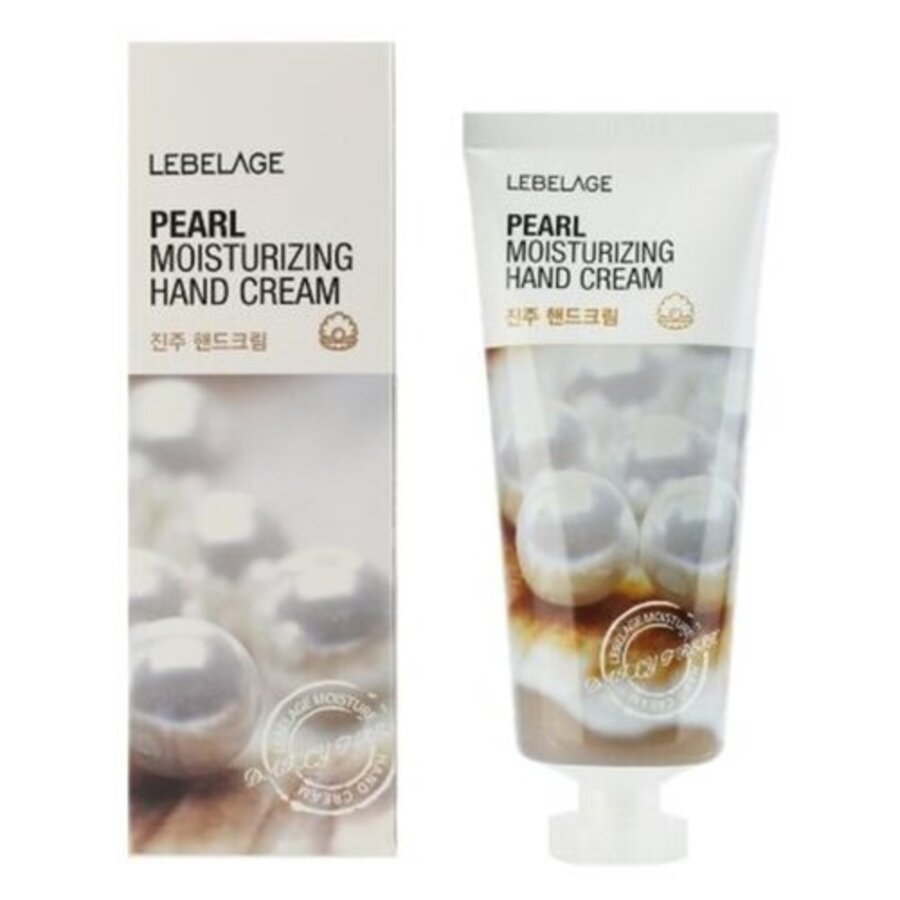 LEBELAGE Pearl Moisturizing Hand Cream, 100мл. Крем для рук увлажняющий с жемчужной пудрой