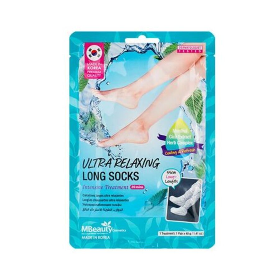 MBEAUTY Ultra Relaxing Long Socks, 40гр. Маска-гольфы для интенсивного ухода за стопами