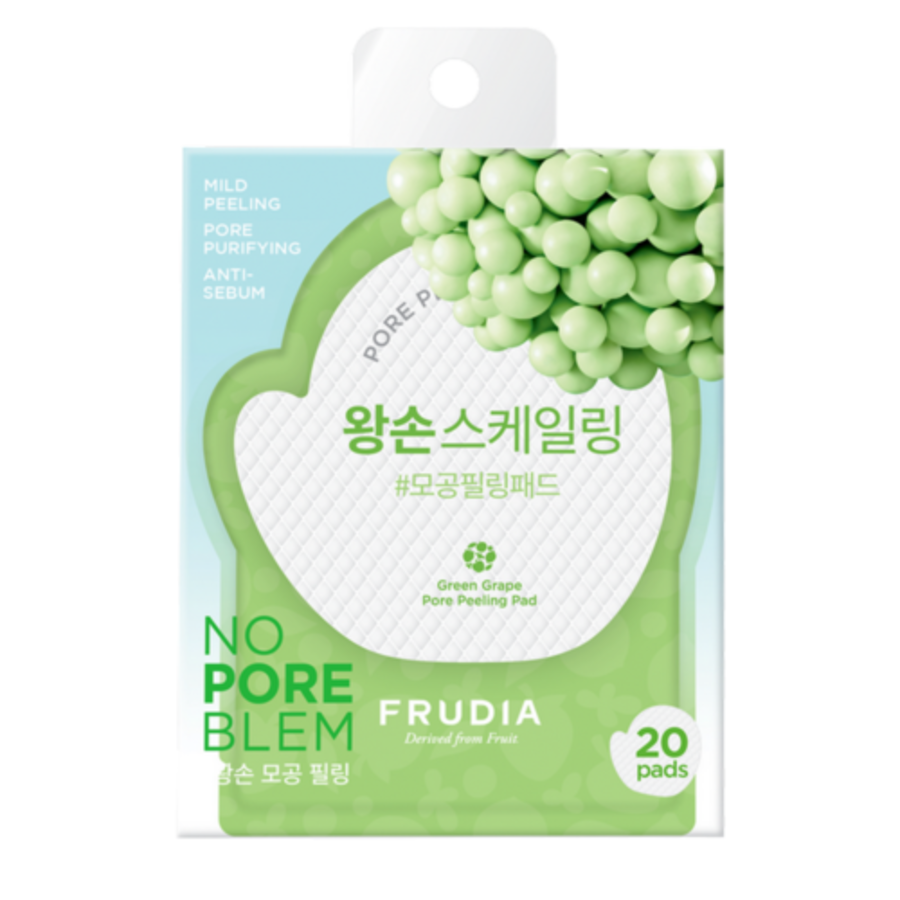 FRUDIA Frudia Green Grape Pore Peeling Pad, 20шт. Пилинг - пэды для лица себорегулирующие с зеленым виноградом