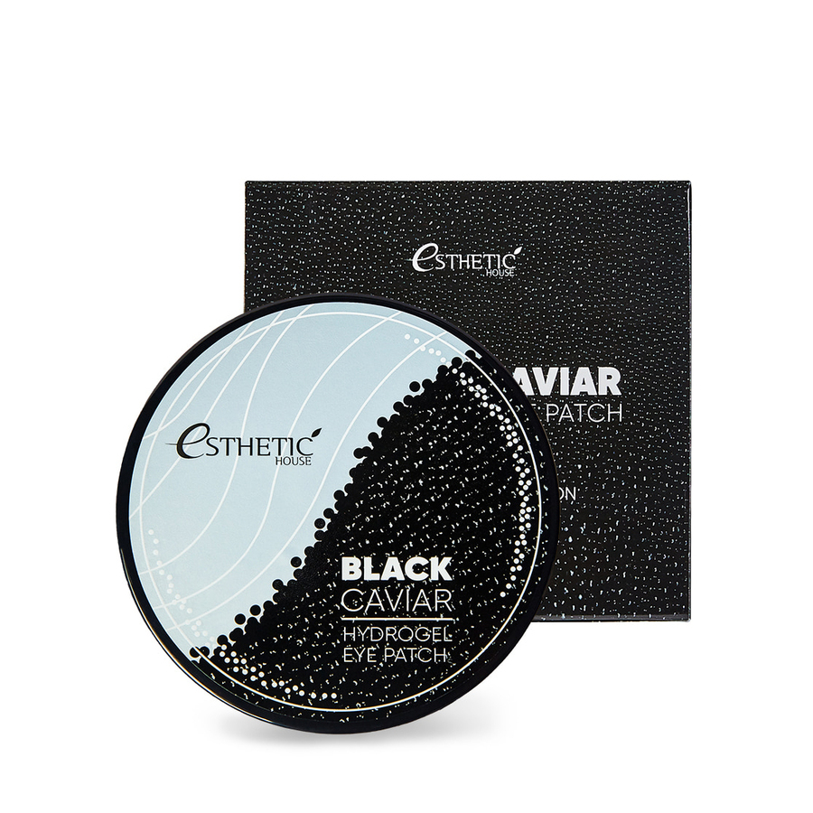 ESTHETIC HOUSE Black Caviar Hydrogel Eye Patch, 60шт. Патчи для глаз гидрогелевые с черной икрой