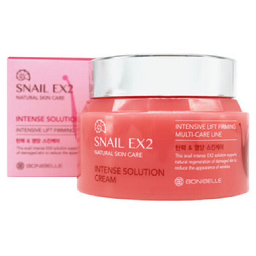 ENOUGH Bonibelle Snail EX2 Intense Solution Cream, 80мл. Крем для лица с муцином улитки