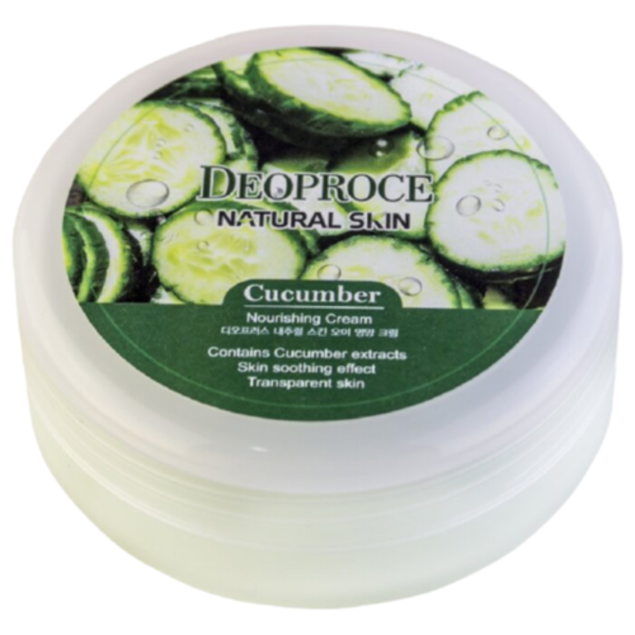 DEOPROCE Natural Skin Cucumber Nourishing Cream, 100мл. Крем для лица и тела с экстрактом огурца