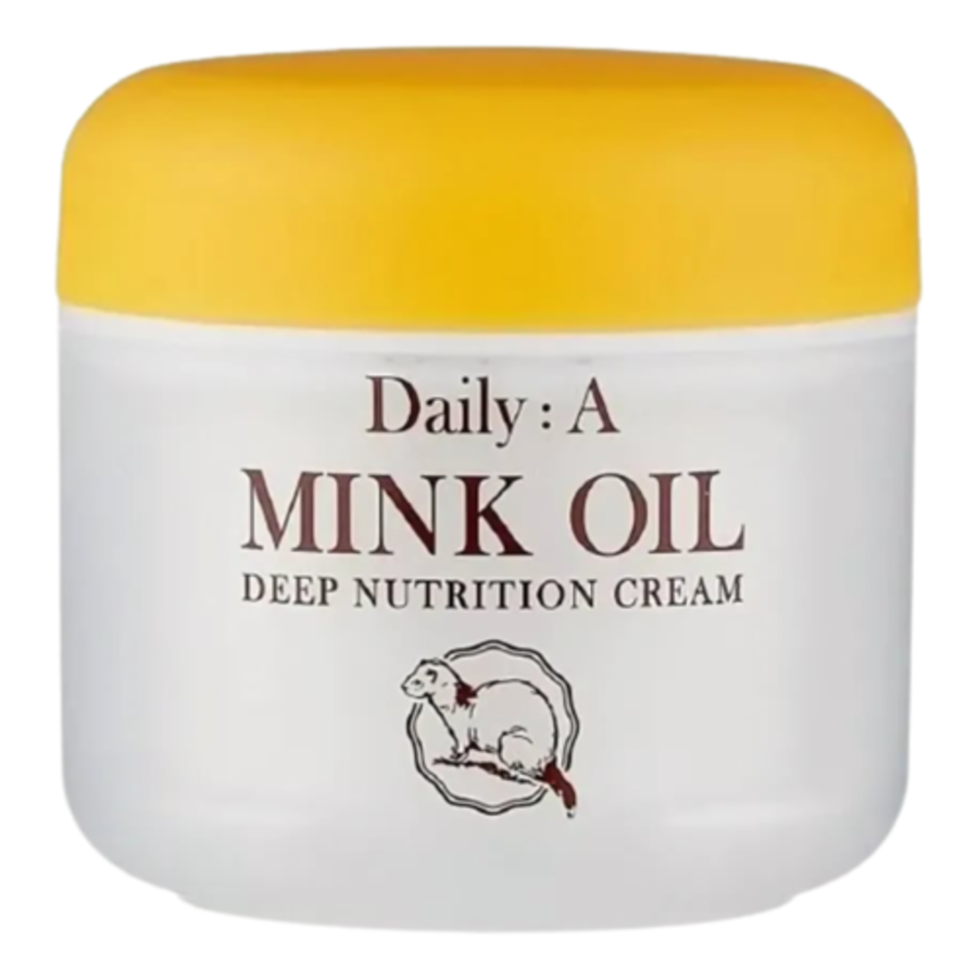 DEOPROCE Daily A Mink Oil Deep Nutrition Cream, 50мл. Крем для лица на основе норкового жира