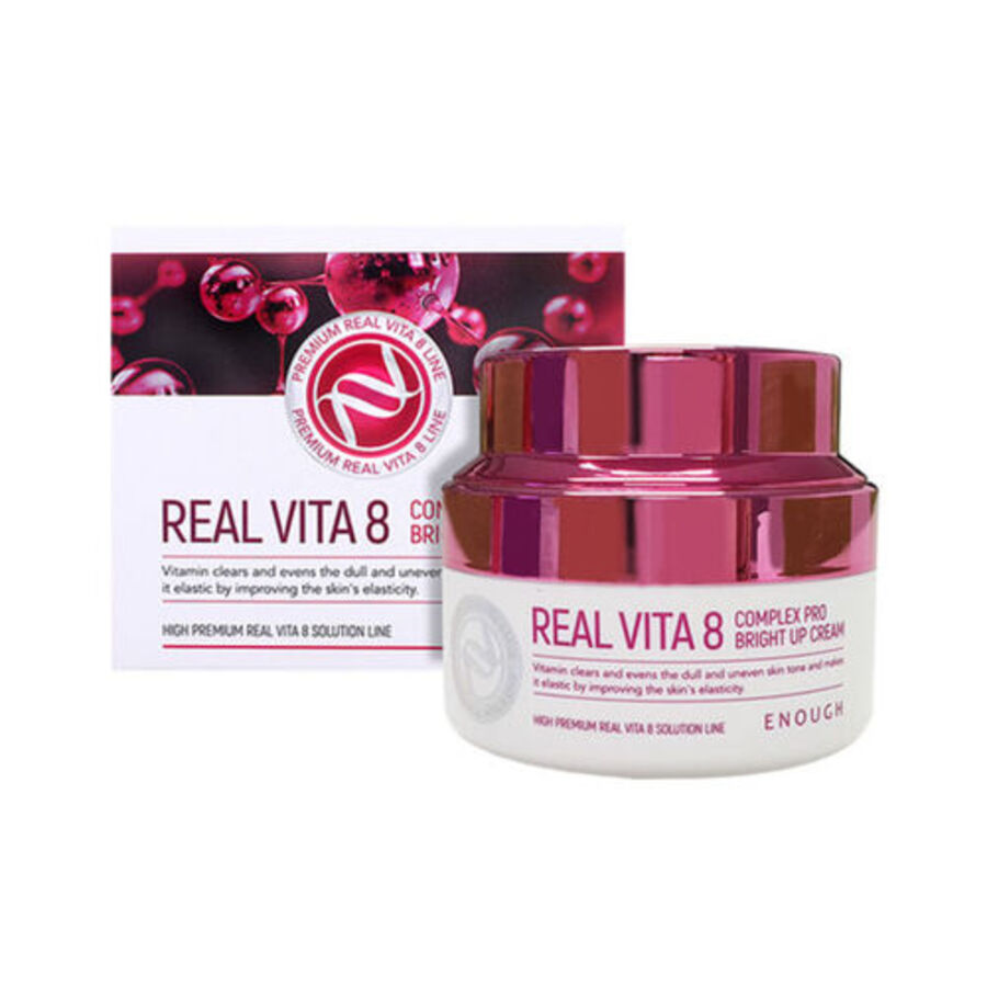 ENOUGH Real Vita 8 Complex Pro Bright Up Cream, 50мл. Крем для лица с витаминами
