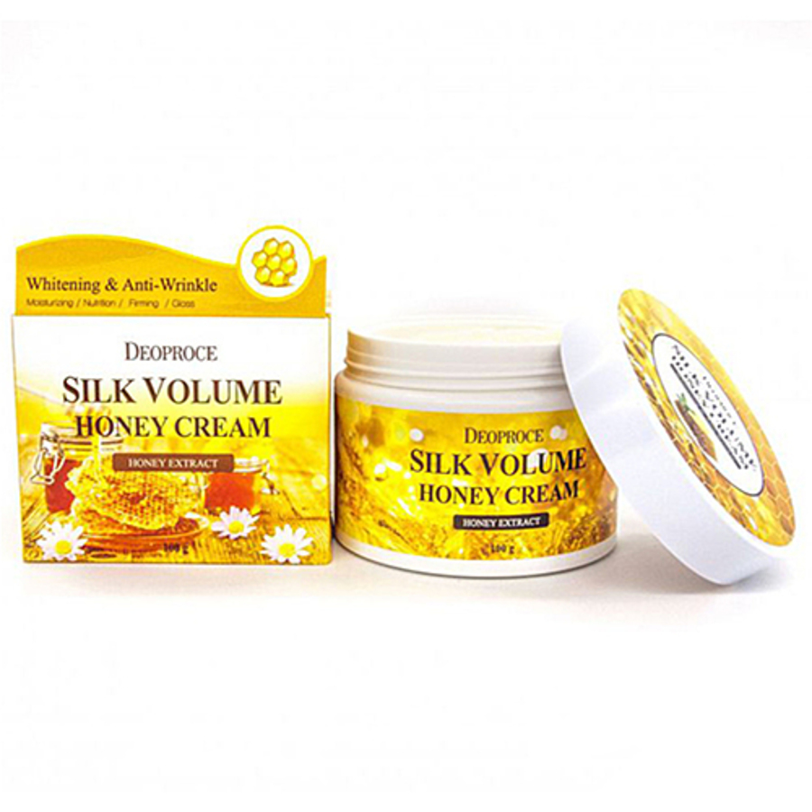 DEOPROCE Moisture Silk Volume Honey Cream, 100гр. Крем для лица питательный на основе меда