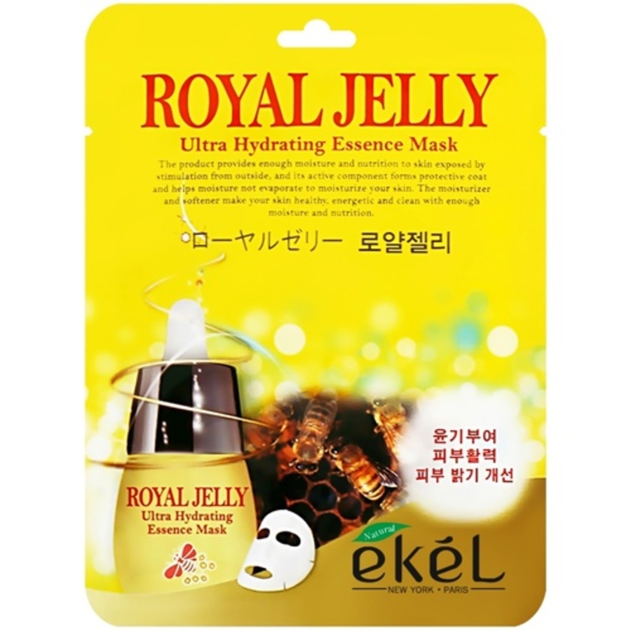 EKEL Essence Mask Royal Jelly, 25гр. Маска для лица тканевая с маточным молочком