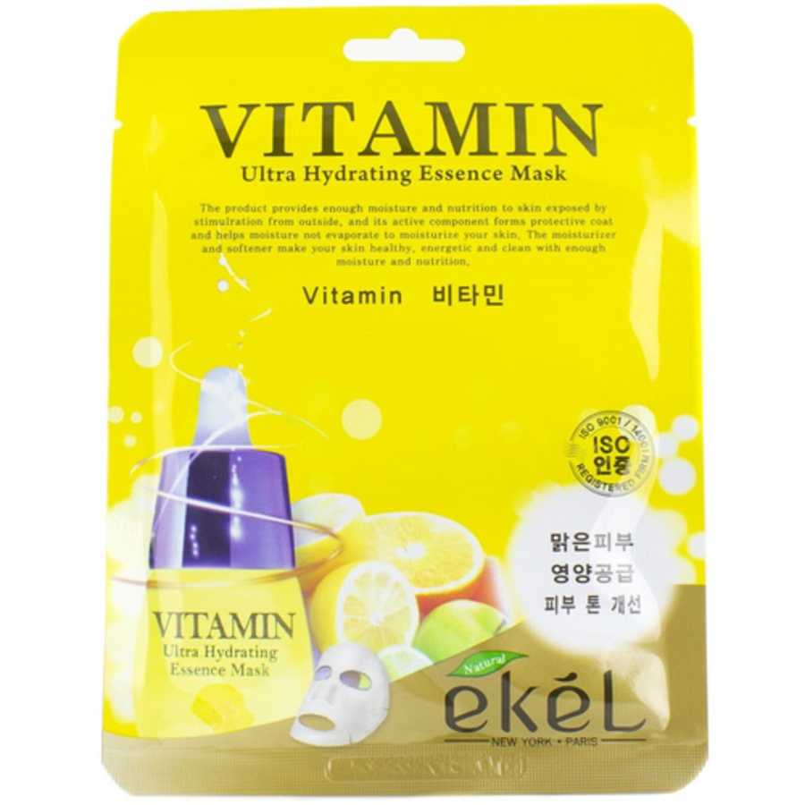 EKEL Essence Mask Vitamin , 25гр. Маска для лица тканевая с витаминами
