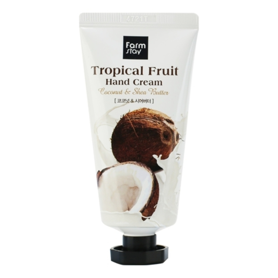 FARMSTAY Tropical Fruit Hand Cream, 50мл. FarmStay Крем для рук с кокосом и маслом ши