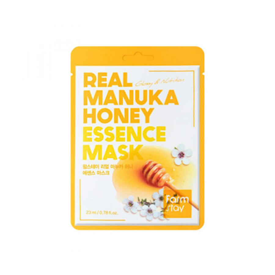 FARMSTAY Real Manuka Honey Essence Mask, 23мл. FarmStay Маска для лица тканевая с медом манука