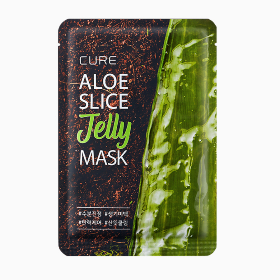 CURE Aloe Slice Jelly Mask, 30мл. Маска для лица тканевая с алоэ