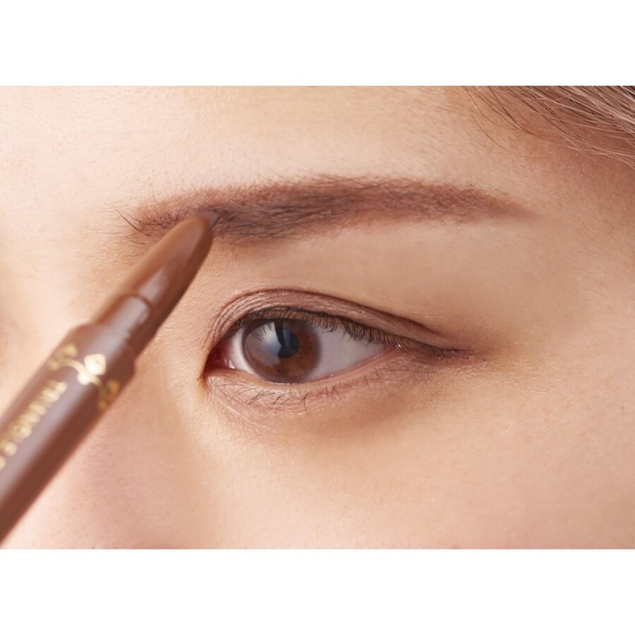 KOJI Triangle Eyebrow, 1шт . Карандаш для бровей влагостойкий, пепельно-коричневый тон 4