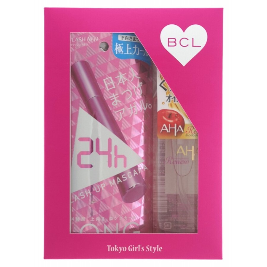 BCL Набор подарочный: тушь для ресниц удлинение и подкручивание + масло для снятия макияжа, 145мл.