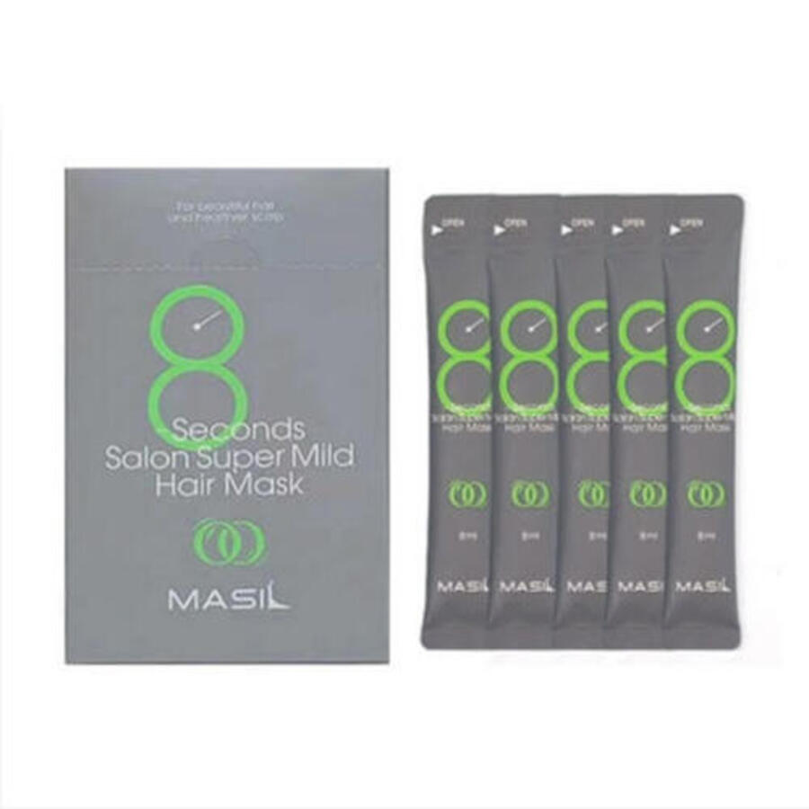 MASIL Masil 8 Seconds Salon Super Mild Hair Mask, 8мл. Masil Маска - филлер для ослабленных волос восстанавливающая