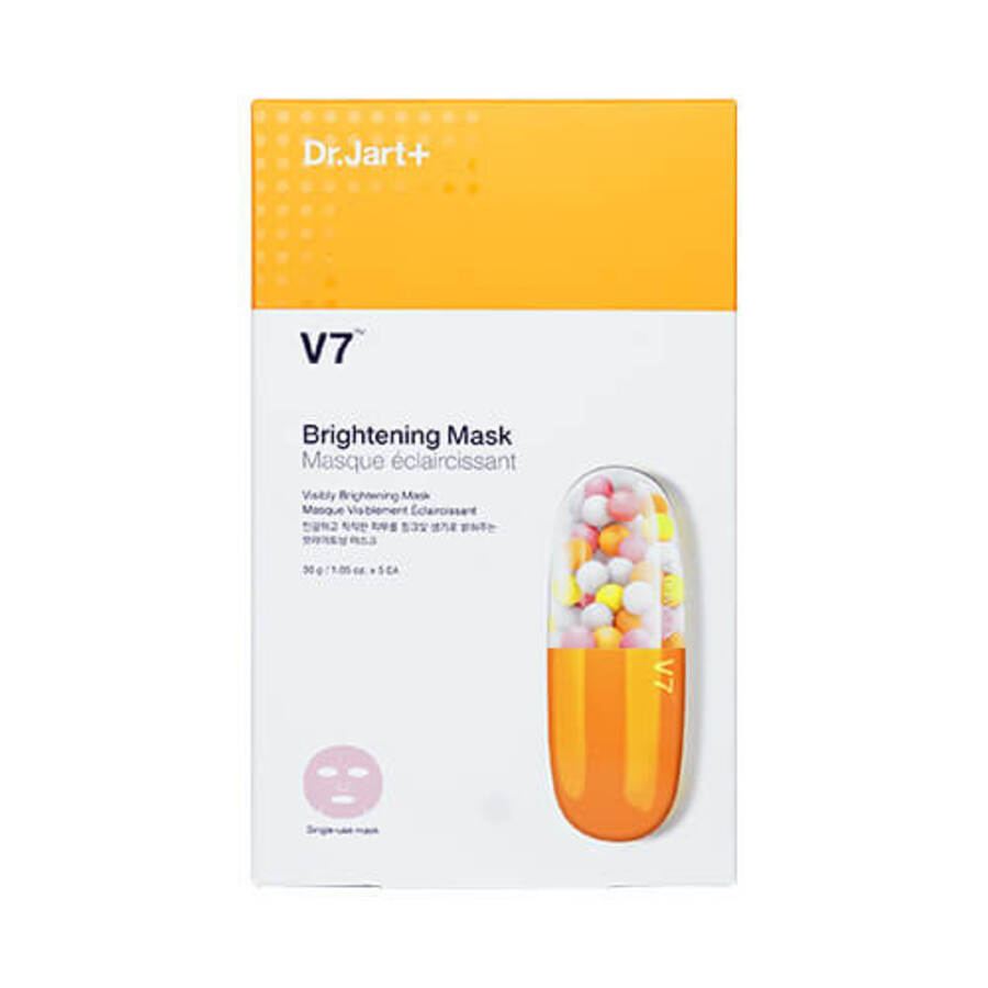DR. JART+ V7 Brightening Mask, 30мл. Маска тканевая для лица осветляющая ультратонкая