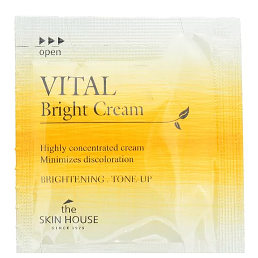 THE SKIN HOUSE Vital Bright Cream, пробник, 2мл. Крем для сияния кожи