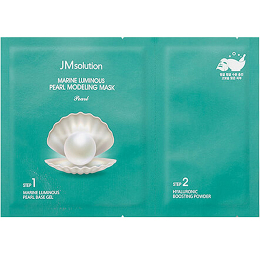 JM SOLUTION Marine Luminous Pearl Modeling Mask, 55гр. Маска для лица альгинатная с жемчугом