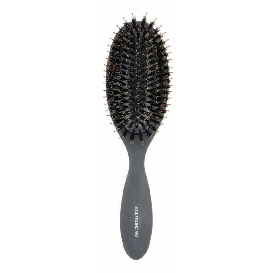 VESS Hairstyling Pro Mix Cushion Brush, 1шт. Щетка для волос профессиональная с натуральной щетиной