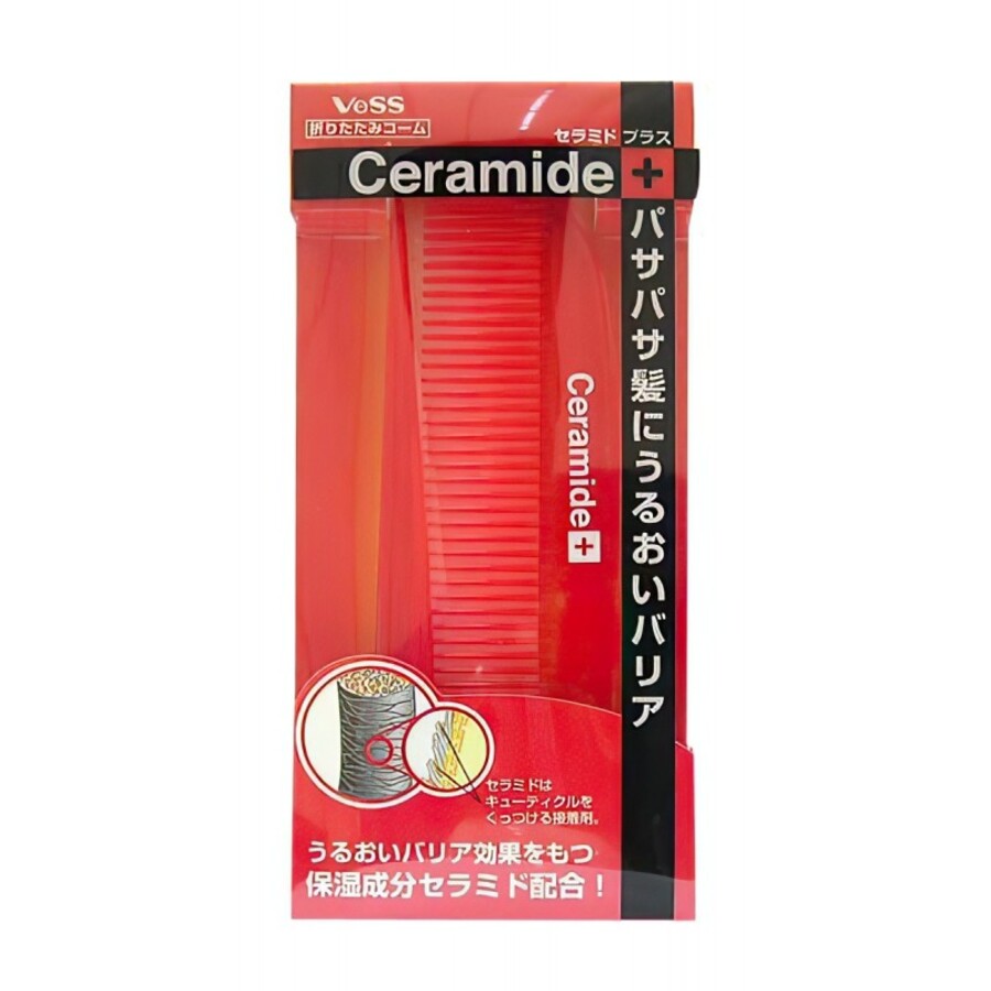VESS Ceramide Brush, 1шт. Расческа для увлажнения и смягчения волос с церамидами складная