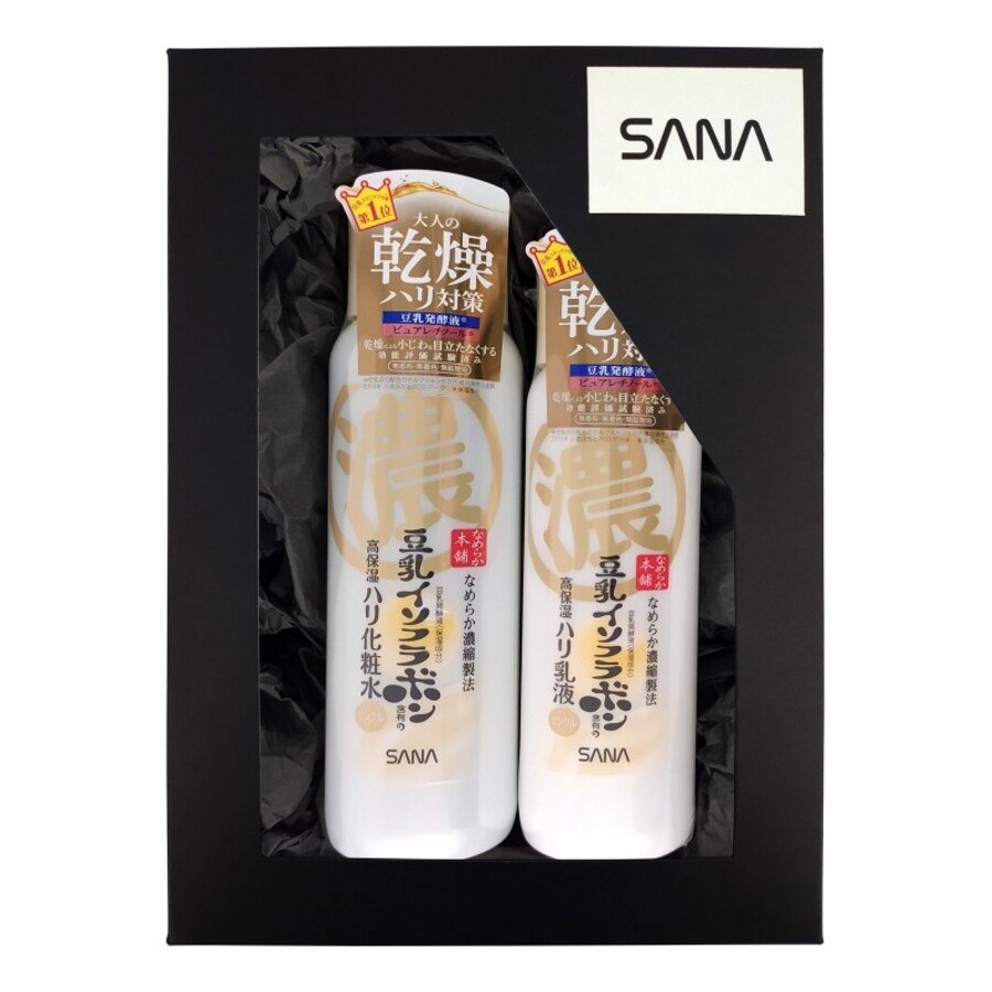 SANA Набор для лица лосьон увлажняющий и подтягивающий + молочко увлажняющее и подтягивающее, 200мл.+150мл.
