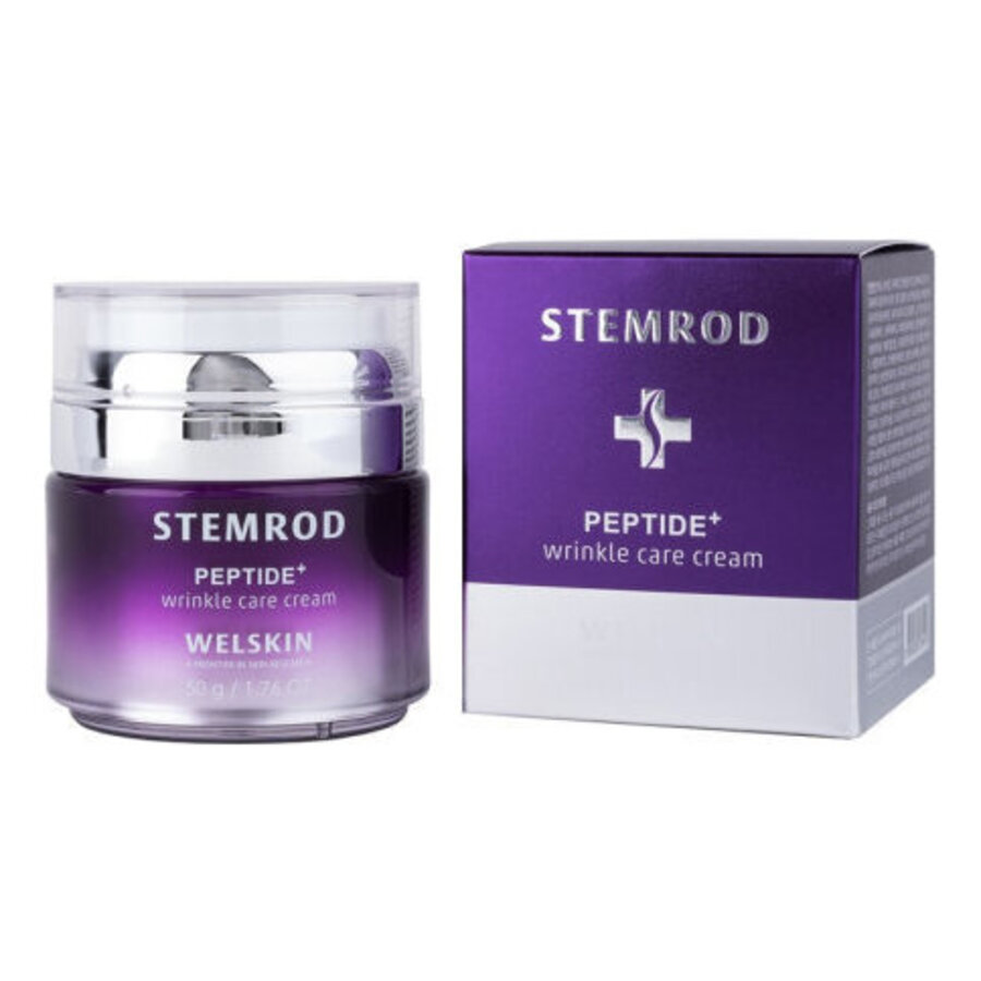 WELSKIN Stemrod Peptide Wrinkle Care Cream, 50гр. WELSKIN Крем для лица омолаживающий с пептидами и стволовыми клетками